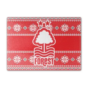 Nottingham Forest Knitted Christmas Chopping Board