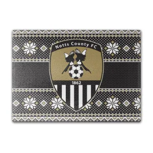 Notts County Knitted Christmas Chopping Board