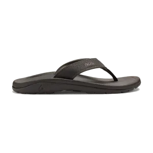 OluKai Men's 'Ohana Black/Dark Shadow