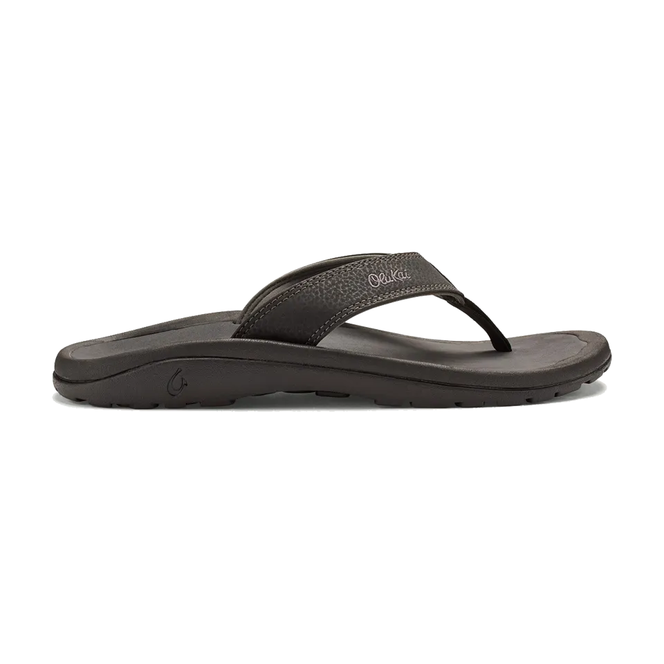 OluKai Men's 'Ohana Black/Dark Shadow