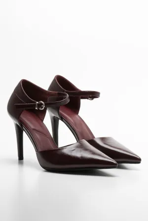 Open Court Shoe Burgundy