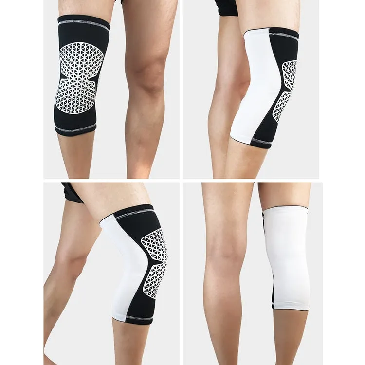 Outdoor Knee Leg Breathable Anti-collision Sports Protective Gear, Size: L(White)