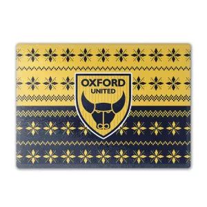 Oxford United Knitted Halves Christmas Chopping Board