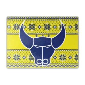 Oxford United Knitted Xmas Chopping Board