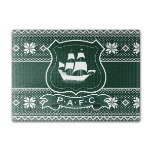 Plymouth Argyle Knitted Christmas Chopping Board