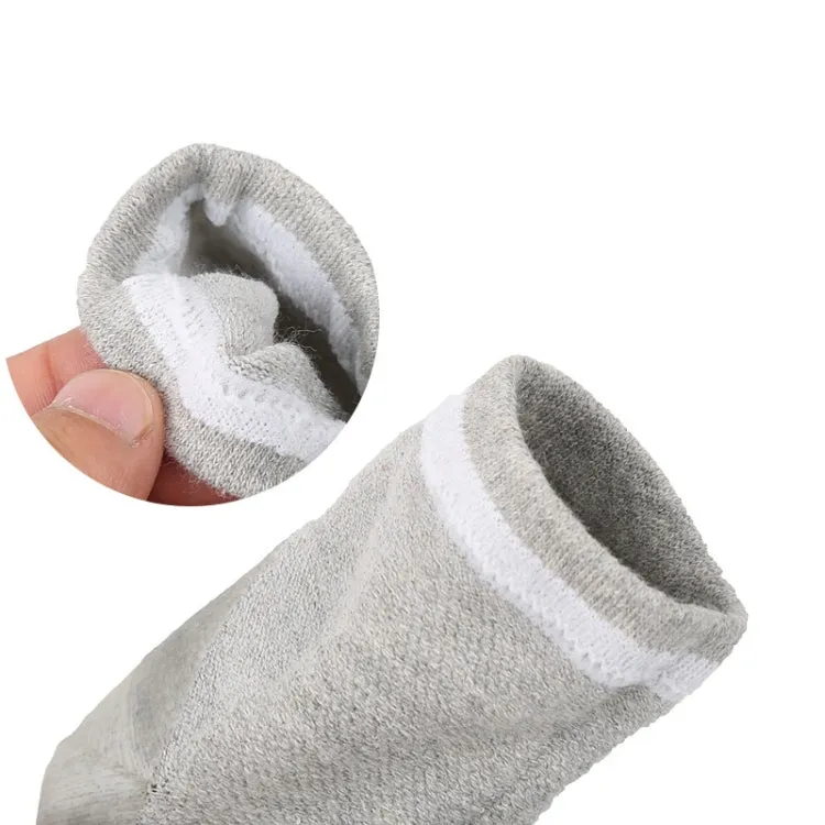 Polyester-cotton Gel Anti-foot Heel Dry Cracking Moisturizing Socks Protection Sleeve ,Random Color Delivery