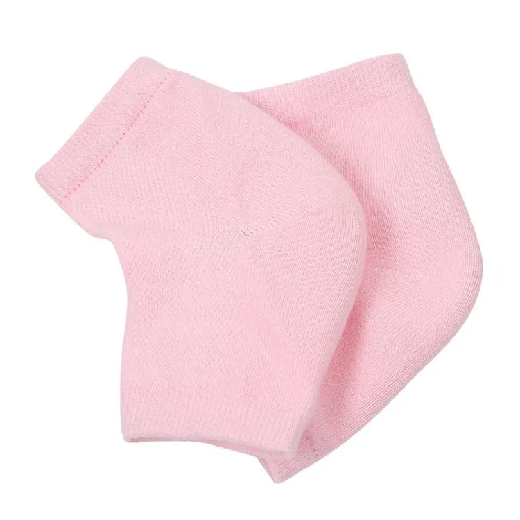 Polyester-cotton Gel Anti-foot Heel Dry Cracking Moisturizing Socks Protection Sleeve ,Random Color Delivery