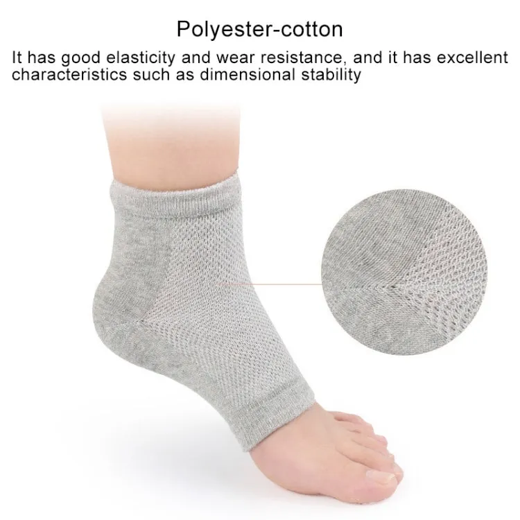 Polyester-cotton Gel Anti-foot Heel Dry Cracking Moisturizing Socks Protection Sleeve ,Random Color Delivery