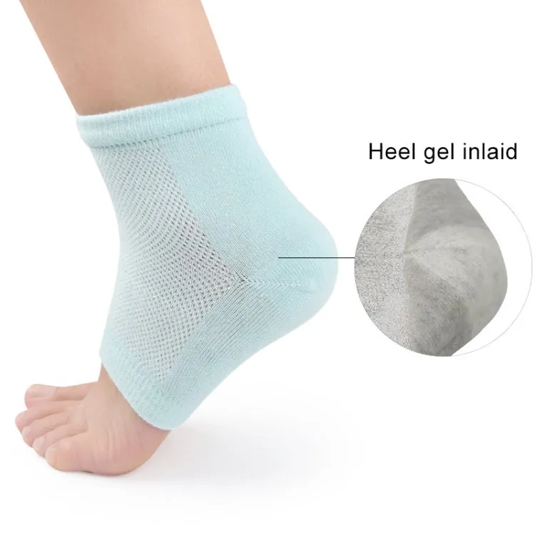 Polyester-cotton Gel Anti-foot Heel Dry Cracking Moisturizing Socks Protection Sleeve ,Random Color Delivery