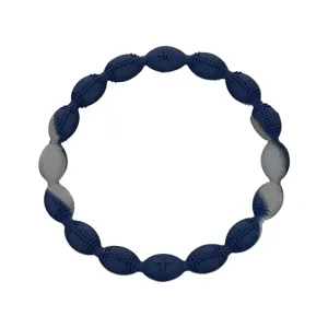 Power Band Football Bracelet | Silver & Blue