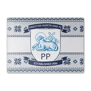 Preston North End Knitted Christmas Chopping Board