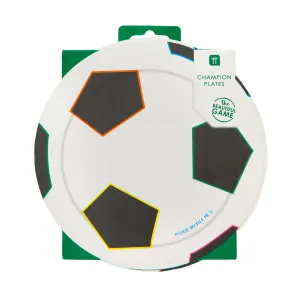 Recyclable Football Plates - 12 Pack