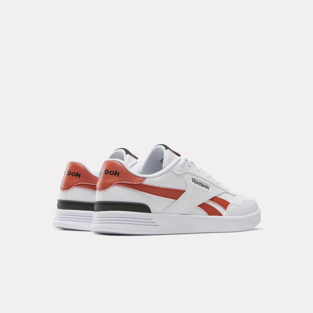 Reebok Footwear Women Reebok Court Advance Clip Shoes WHITE/BRICKRED/BLACK