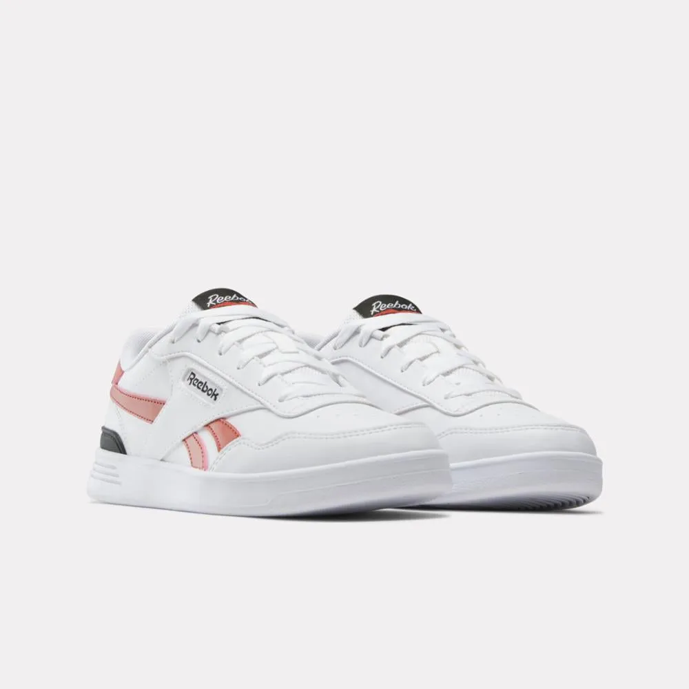 Reebok Footwear Women Reebok Court Advance Clip Shoes WHITE/BRICKRED/BLACK