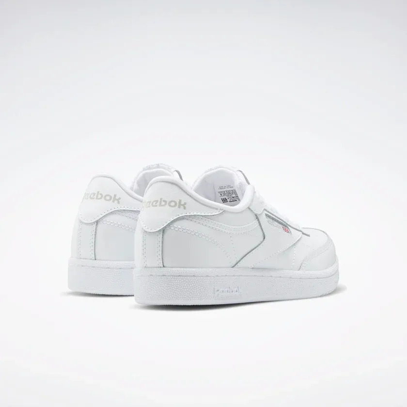 Reebok Kid's Club C Shoes - White / Sheer Grey