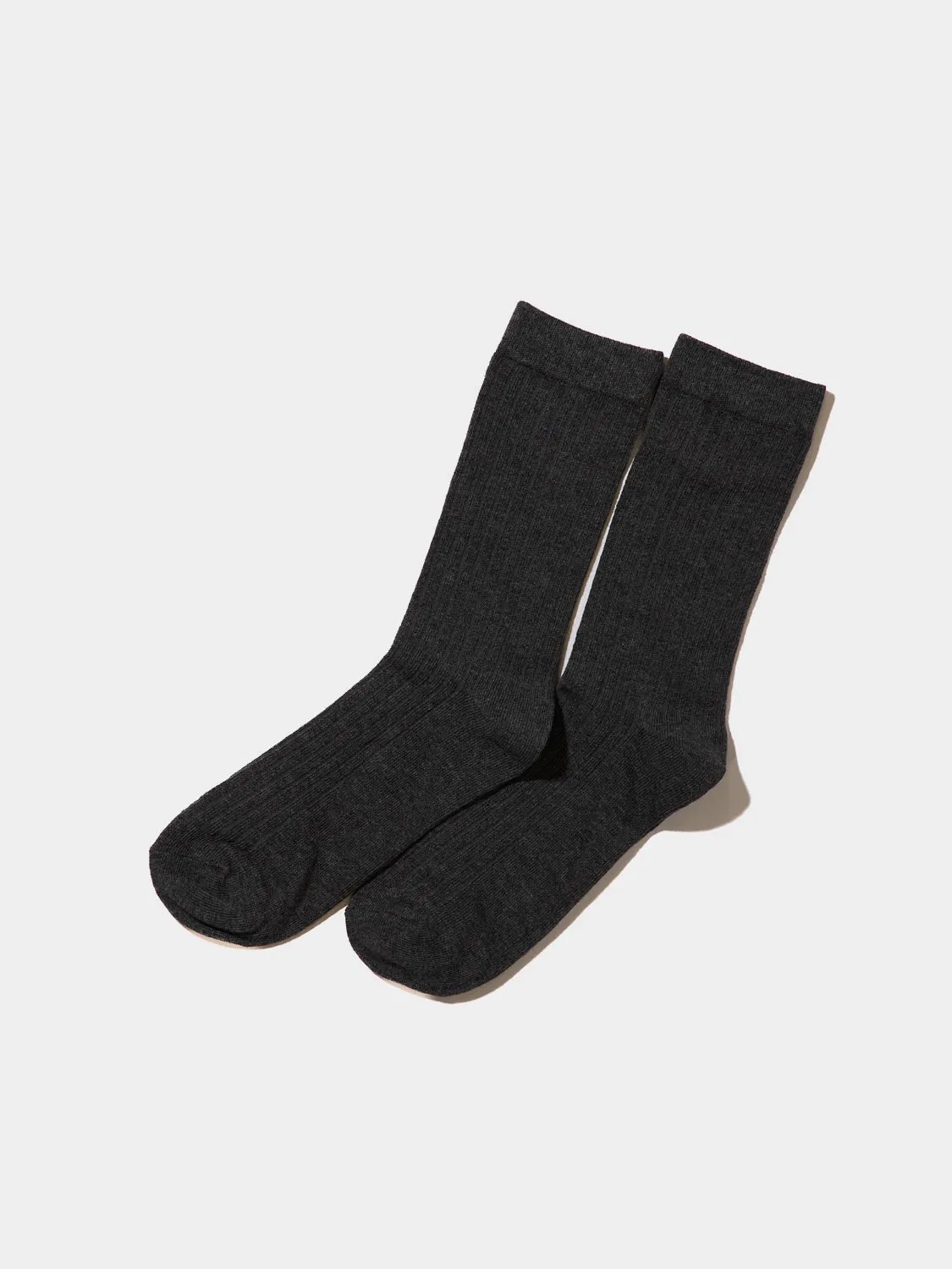 Ribbed Crew Socks