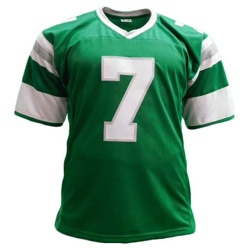 Ron Jaworski Pro Style Autographed Football Jersey Green (BECKETT)