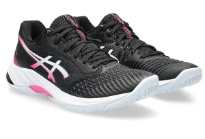 SAVE $25 - Asics Netburner Ballistic FF 3 Women's Court Shoes, Black / Hot Pink