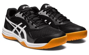 Seasonal sale - Asics Upcourt 5 Men's Court Shoes, Black / White - SAVE $10 - discount in the cart