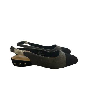 Shoes Flats By Comfortview In Black & Grey, Size: 8.5