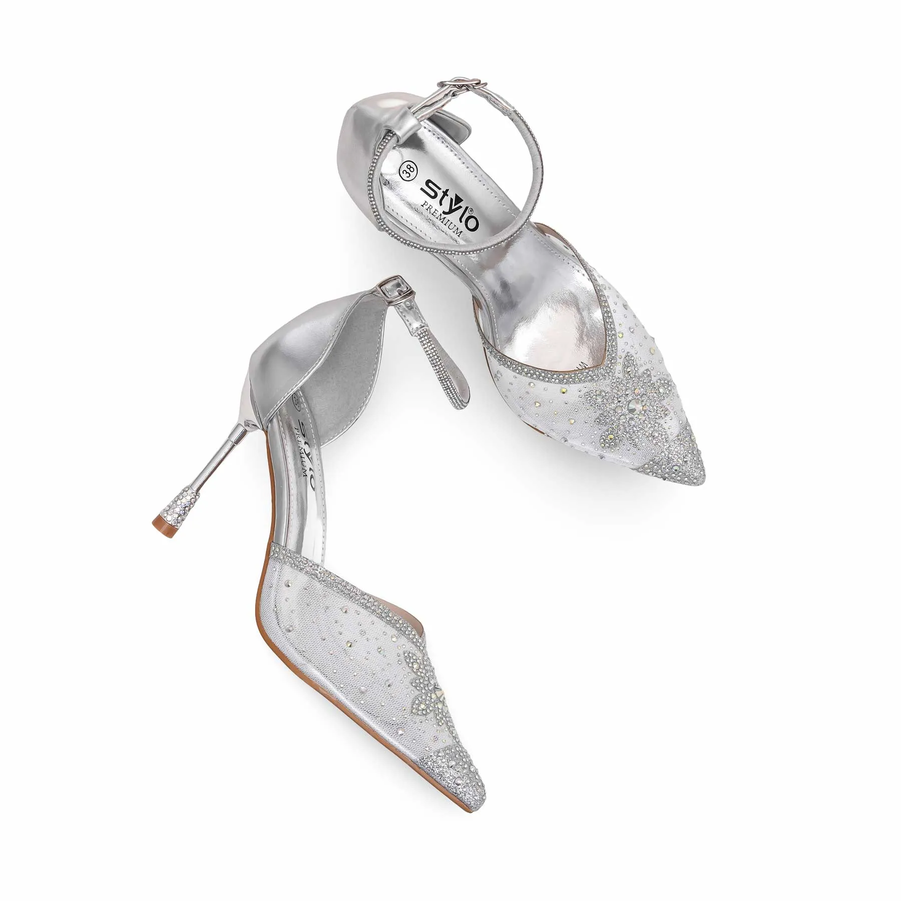 Silver Court Shoes WN7441