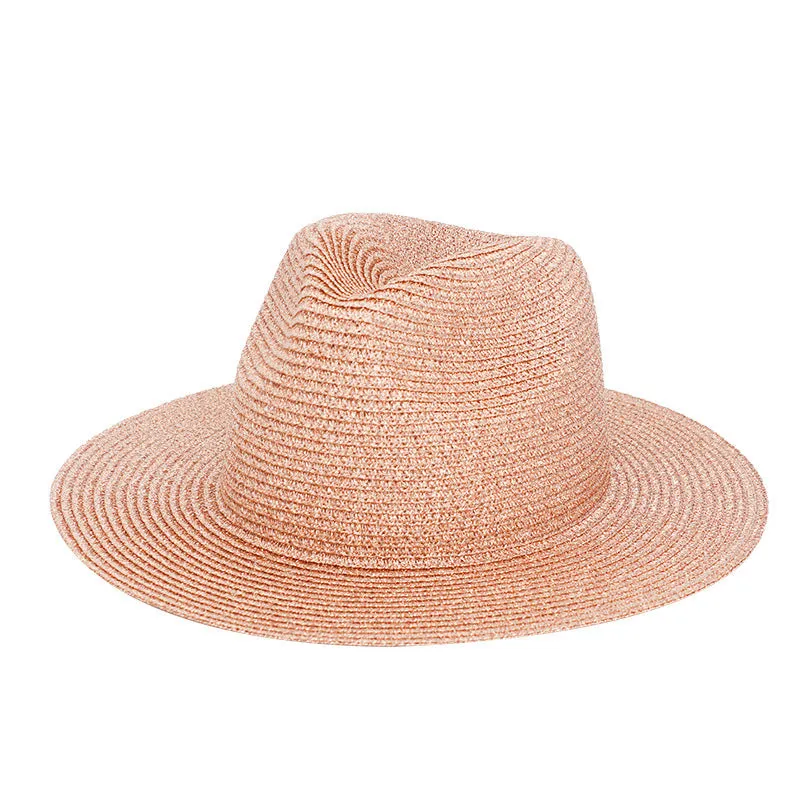 Solid Color Denim Jazz Retro Light Board Cowboy Hat Straw Hat Wholesale Women Accessories