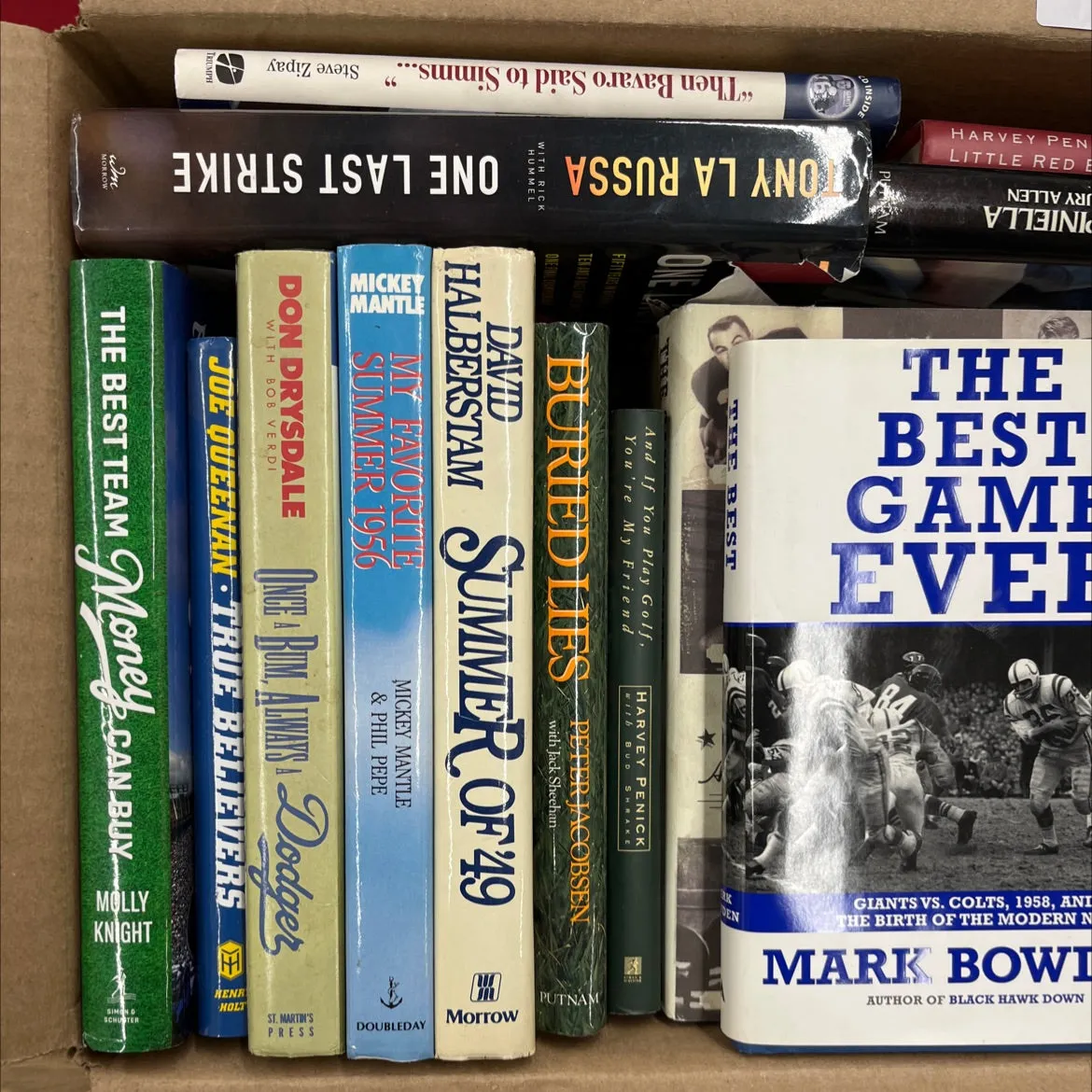 Sports Adult Hardcover Bundle, Football, Baseball and More 20 books