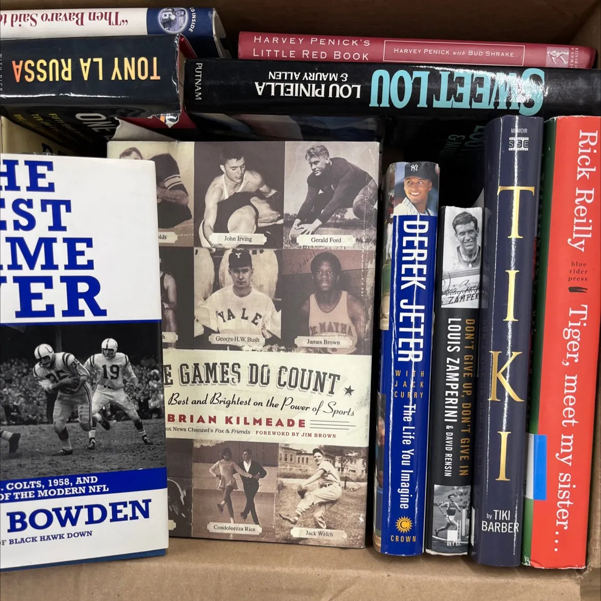 Sports Adult Hardcover Bundle, Football, Baseball and More 20 books