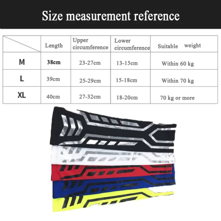 Sports Wrist Guard Arm Sleeve Outdoor Basketball Badminton Fitness Running Sports Protective Gear, Specification: M (White)