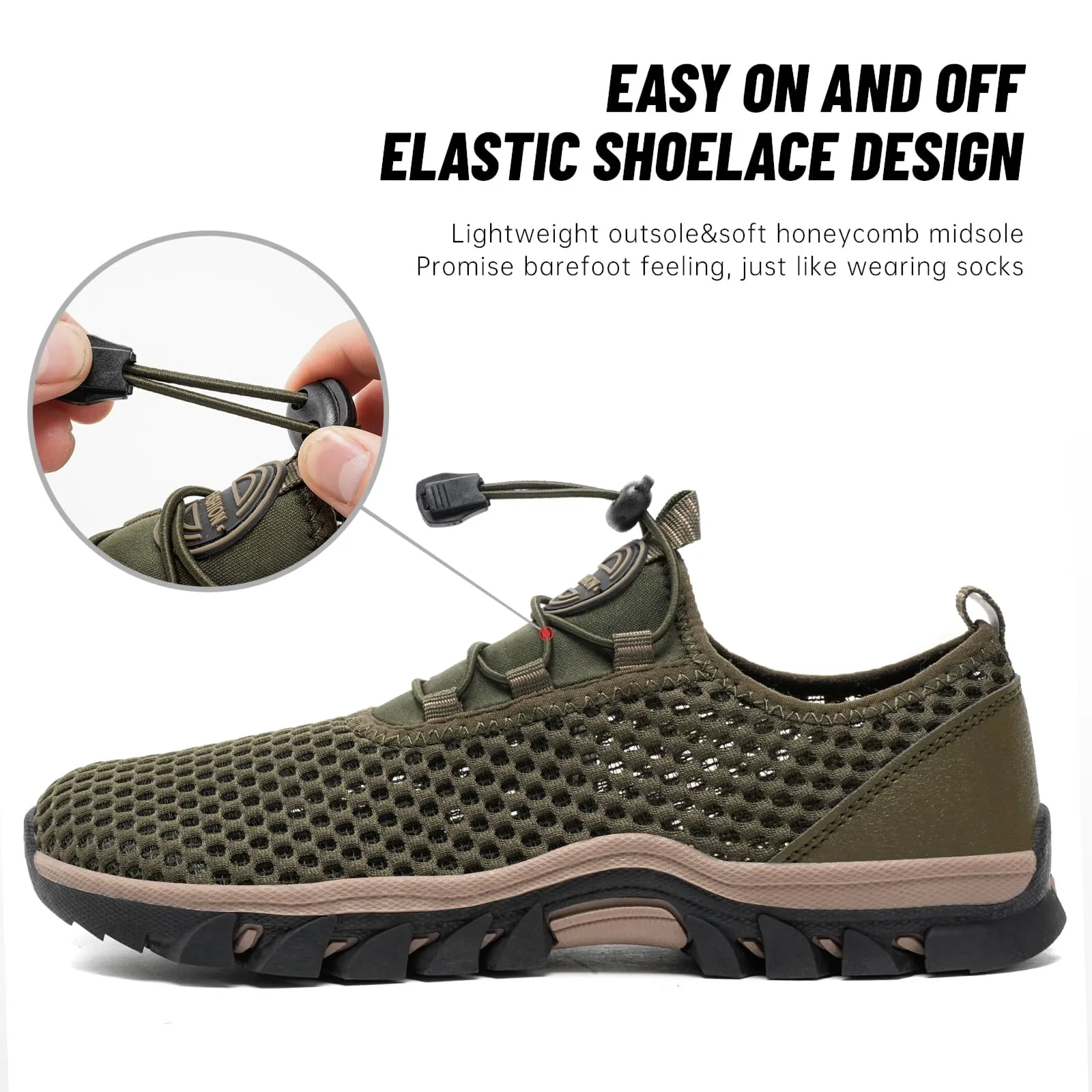 Summer Outdoor Hiking Shoes Non-slip Soft Sole Breathable Wading Shoes