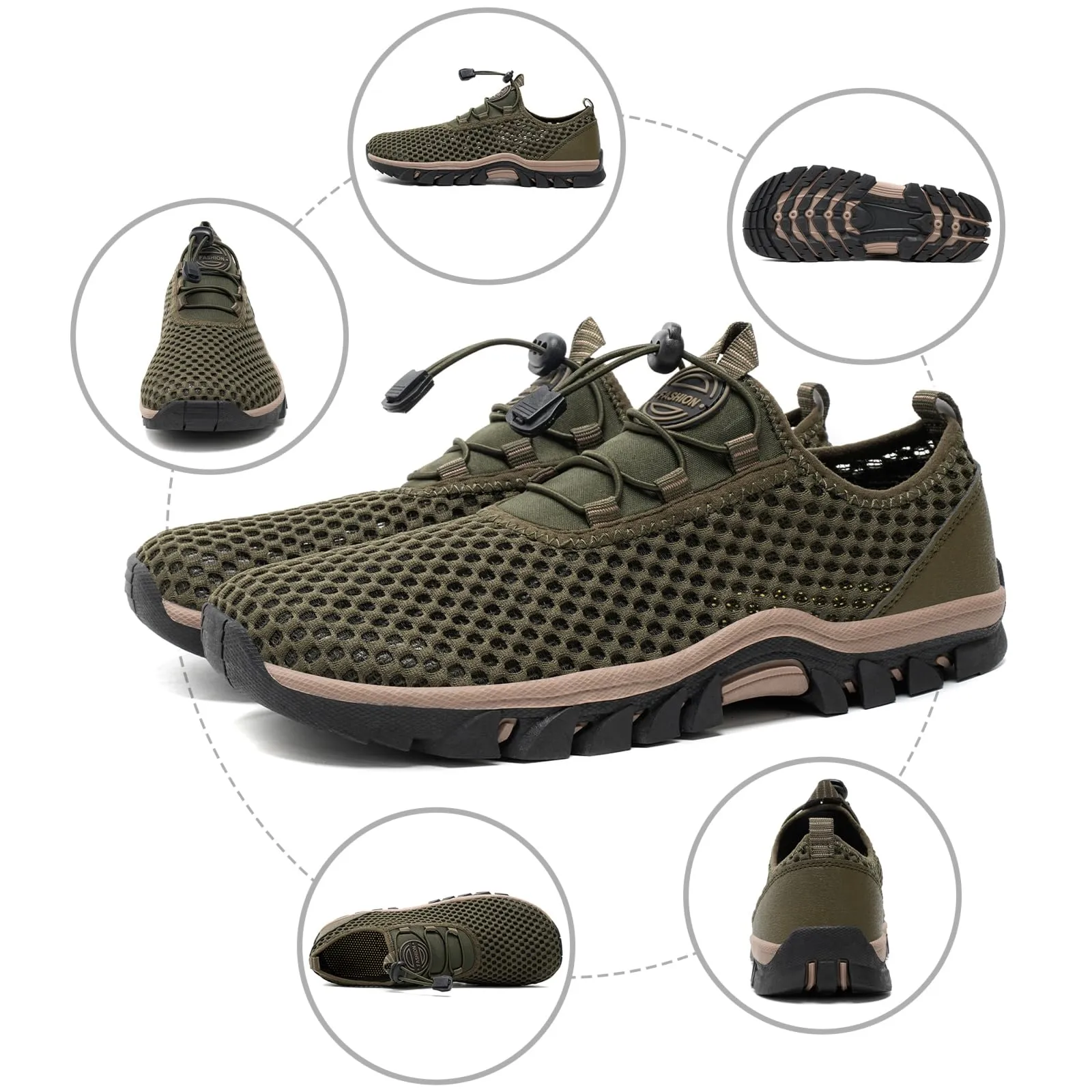 Summer Outdoor Hiking Shoes Non-slip Soft Sole Breathable Wading Shoes