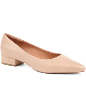 Sunstone Leather Court Shoes - SUNSTONE / 323 599