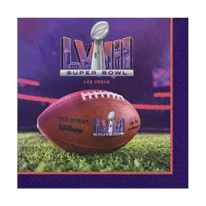 Superbowl 58 Beverage Napkins 16 Ct