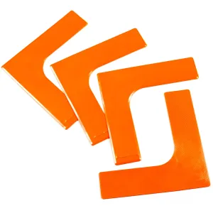 Throw Down Line Corners | Orange | Set of 4