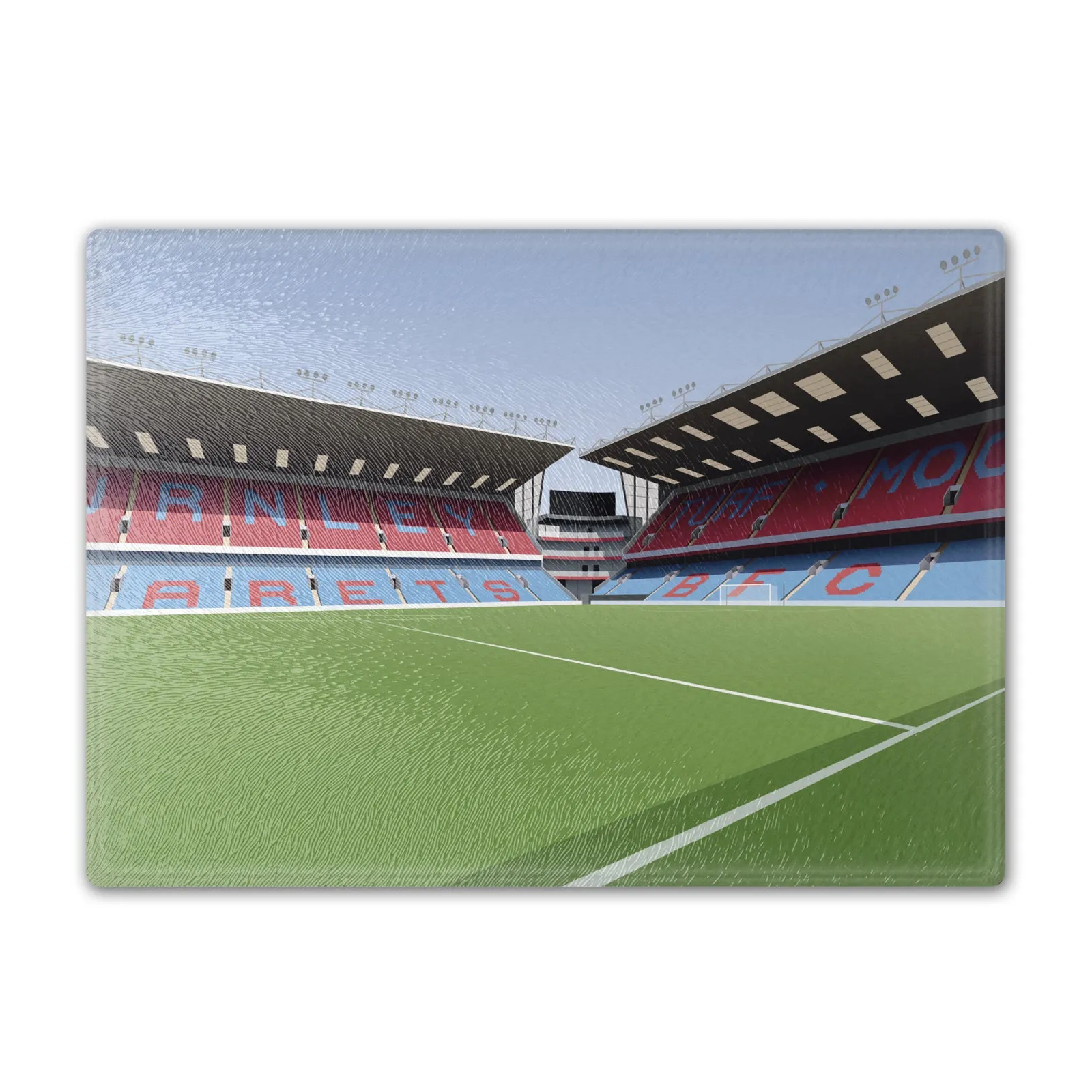 Turf Moor Illustrated Chopping Board