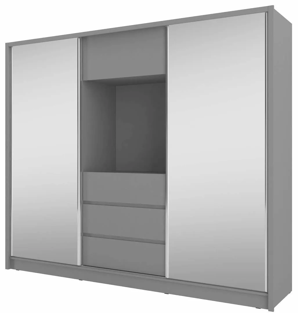 TV Sliding Door Wardrobe 254cm