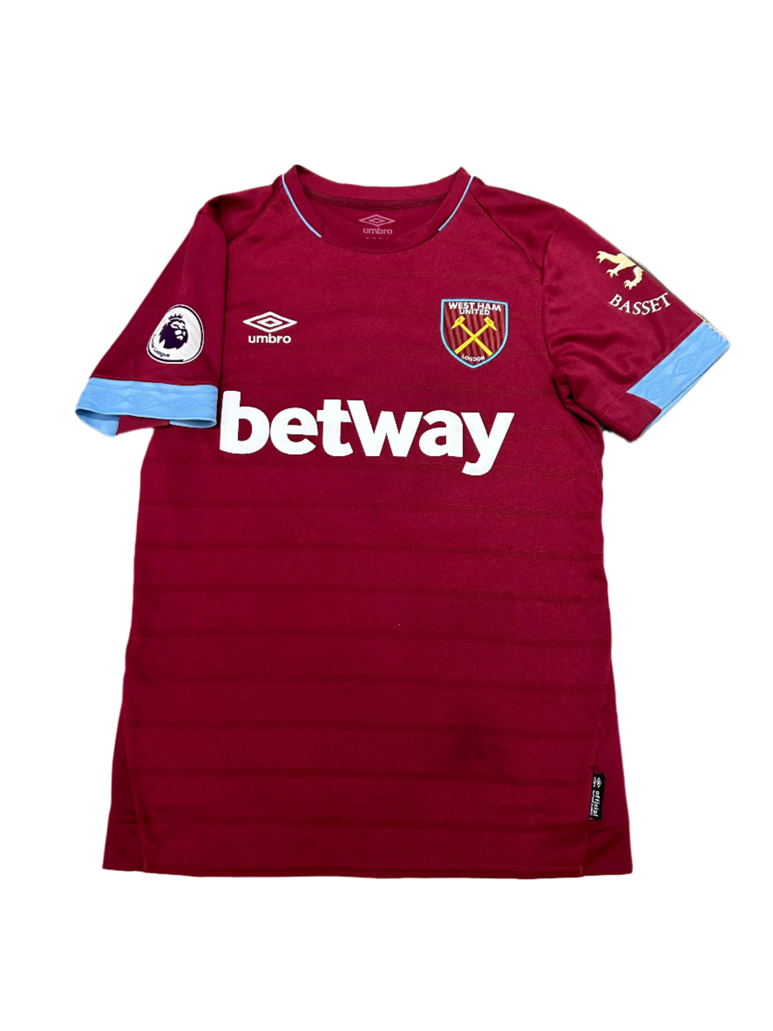 Umbro - West Ham United 2018/19 Home Football Shirt 'NOBLE'