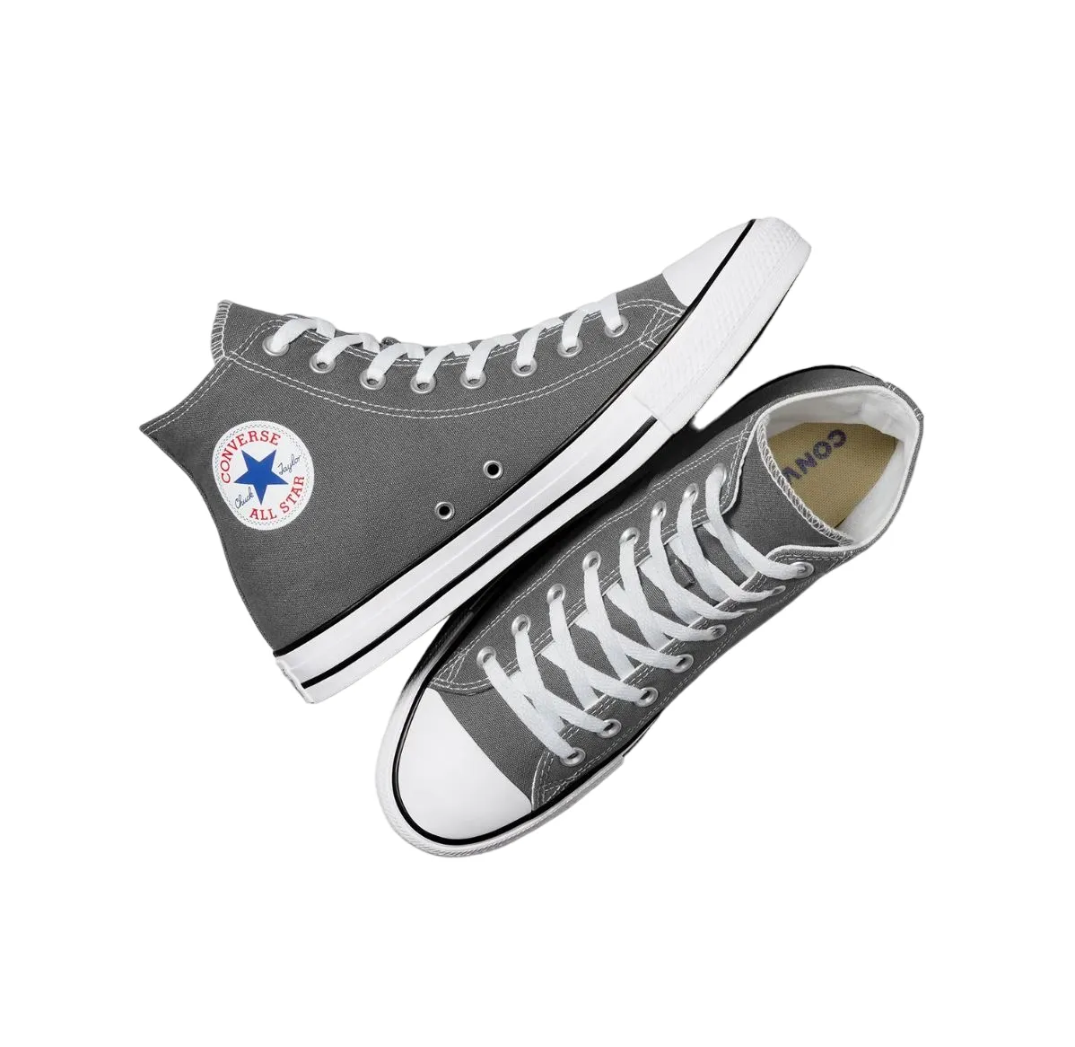 Unisex Converse Chuck Taylor All Star Classic High Top Charcoal Canvas Shoes