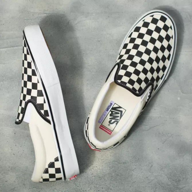 Vans Skate Checkerboard Slip-On Black/Off White