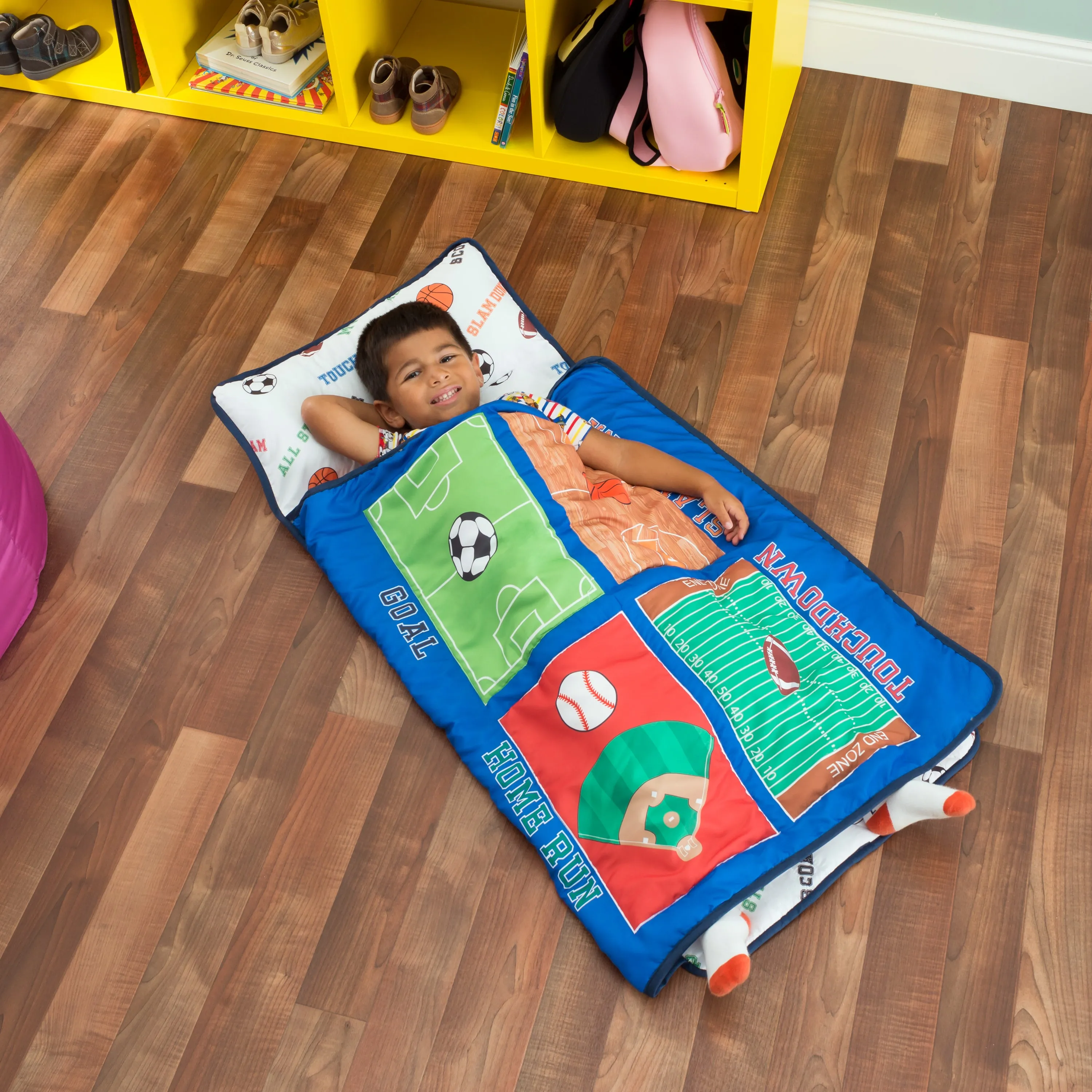 Varsity Sports Toddler Nap Mat with Pillow