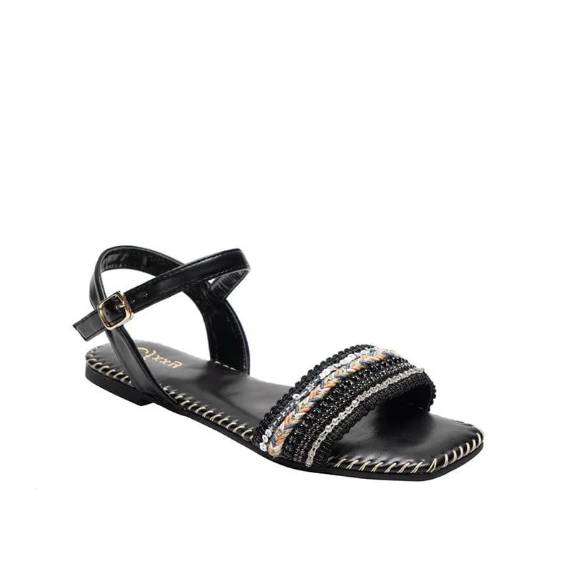 Versatile Square Head Flat Sandals