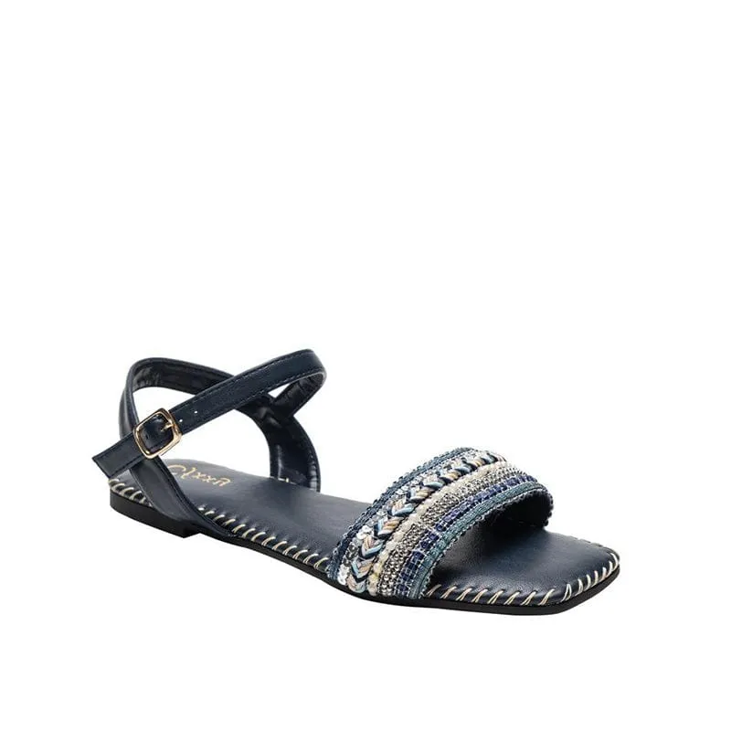 Versatile Square Head Flat Sandals