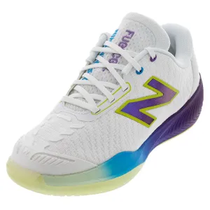 Women's FuelCell 996v5 B Width Tennis Shoes White and Purple Fade