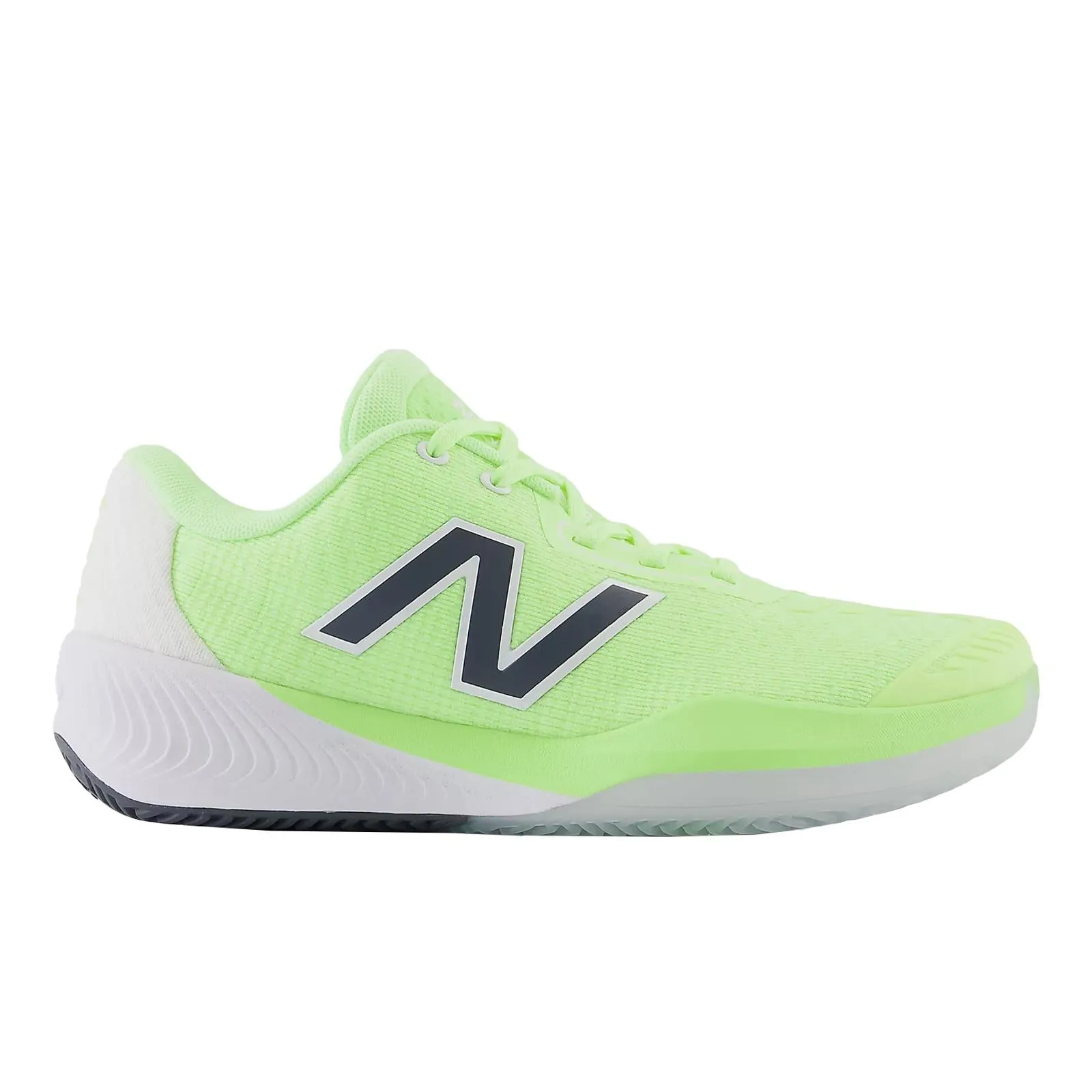 Women`s FuelCell 996v5 D Width Clay Tennis Shoe Bleached Lime Glo