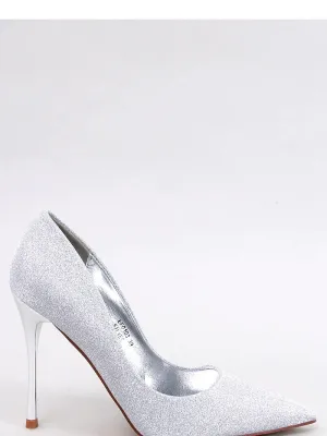 Women's glitter pumps DIAMOI SILVER - Inello