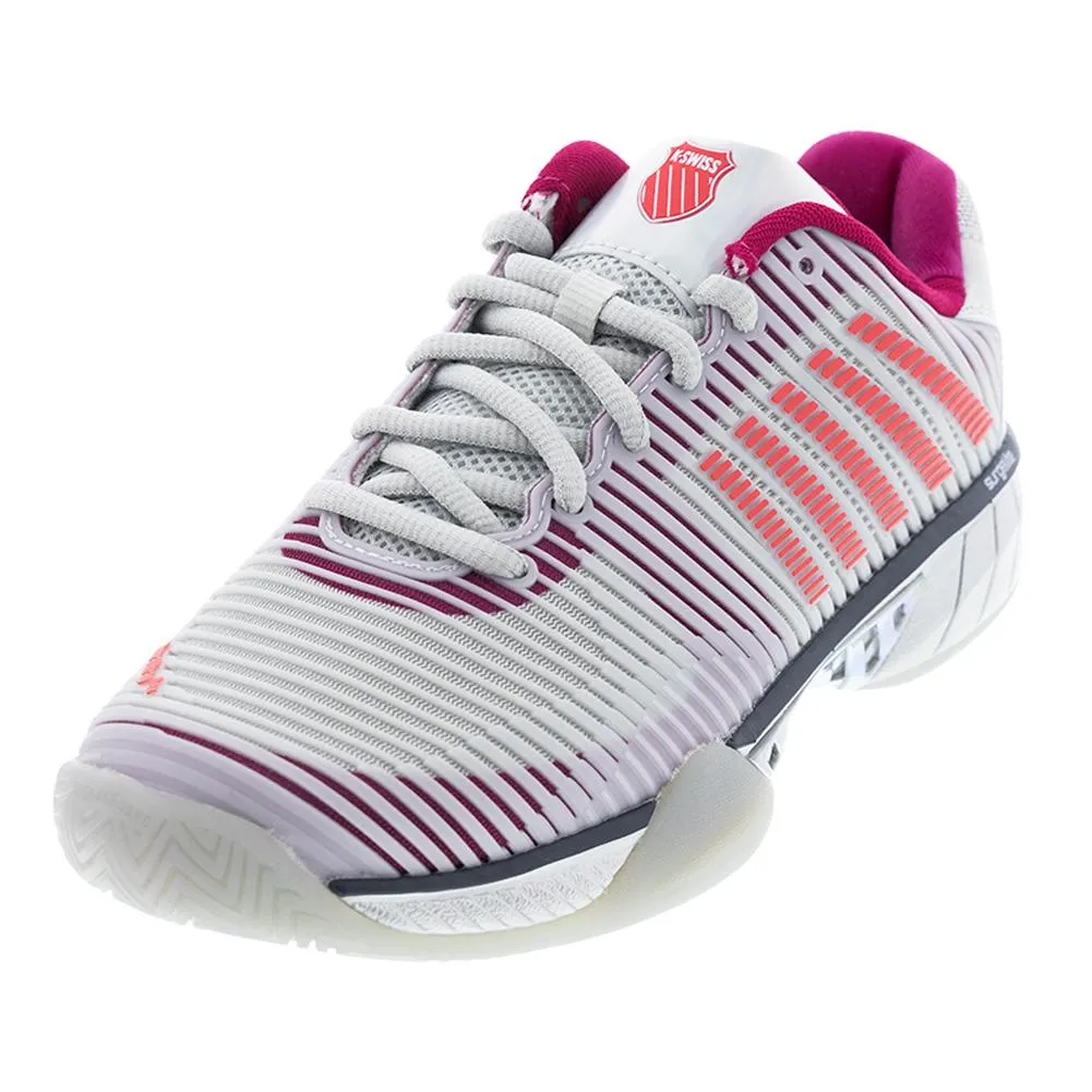 Women`s HyperCourt Express 2 X Lucky N Love Tennis Shoes Harbor Mist and Silver