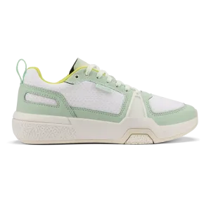 Women's Olukai Anau Pickleball Shoes Color: Bright White / Pale Mint