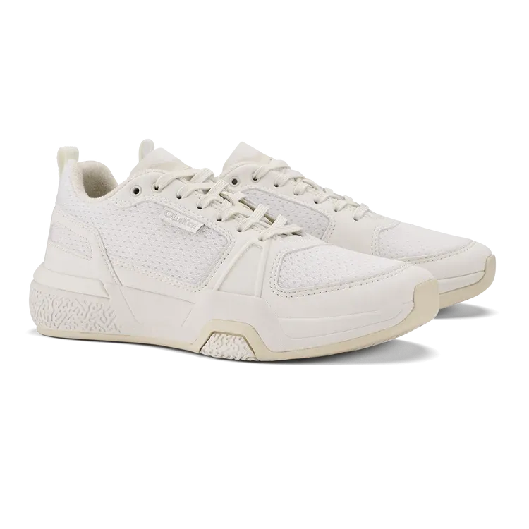 Women's Olukai Anau Pickleball Shoes Color: Bright White