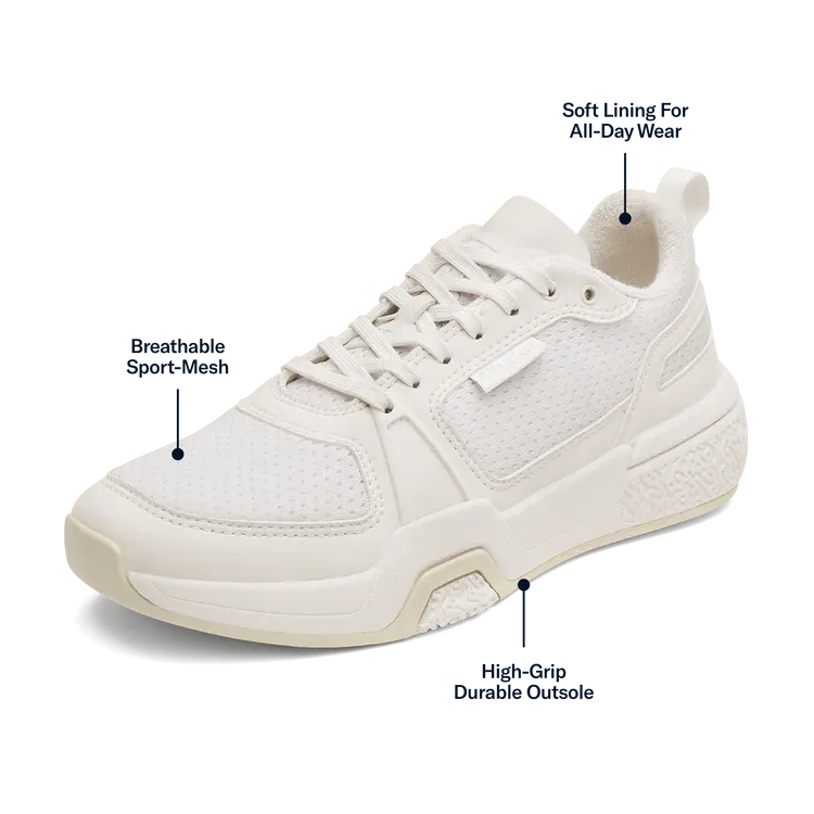 Women's Olukai Anau Pickleball Shoes Color: Bright White