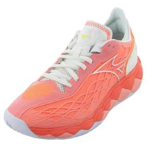 Women's Wave Enforce Tour AC Tennis Shoes Candy Coral and Snow White